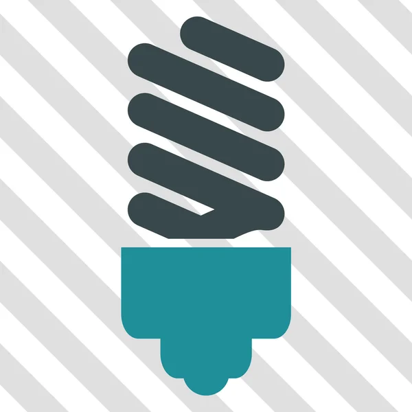 Icône vectorielle ampoule fluorescente — Image vectorielle