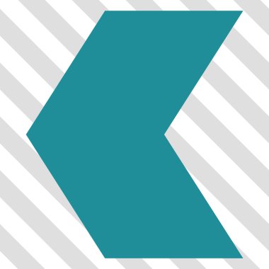 Yön sol vektör simgesi