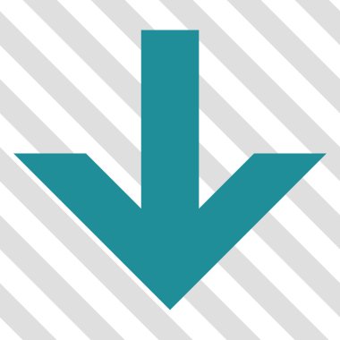 ok aşağı vektör simgesi