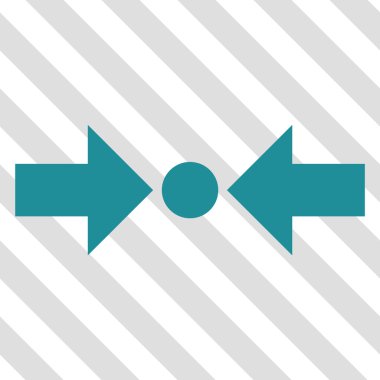 Basınç yatay vektör simgesi