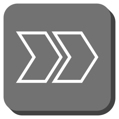 Şu yuvarlak üst karakter kare vektör simgesi