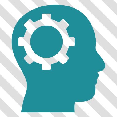 Akıl dişli vektör simgesi