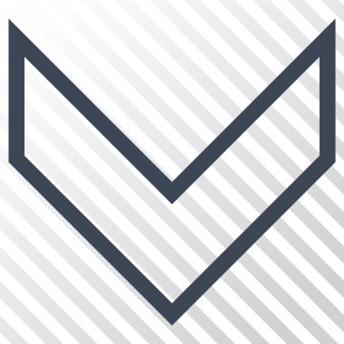 Vektör simgesi aşağı ok ucu