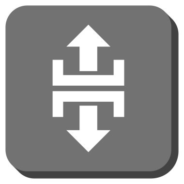 Düşey yönde yuvarlatılmış kare vektör simge bölmek