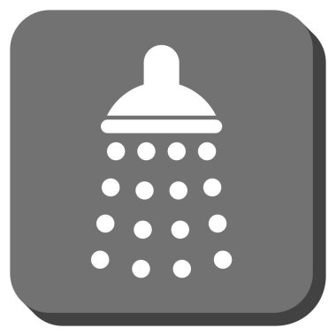 Duş yuvarlatılmış kare vektör simgesi