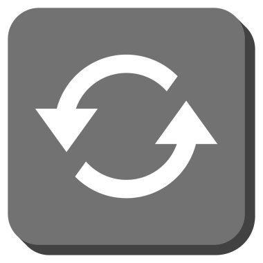 Oklar yuvarlatılmış kare vektör simge Yenile