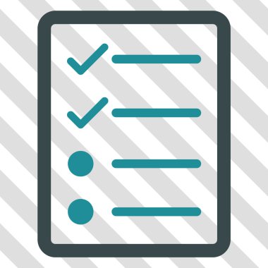 Denetim listesi sayfa vektör simgesi