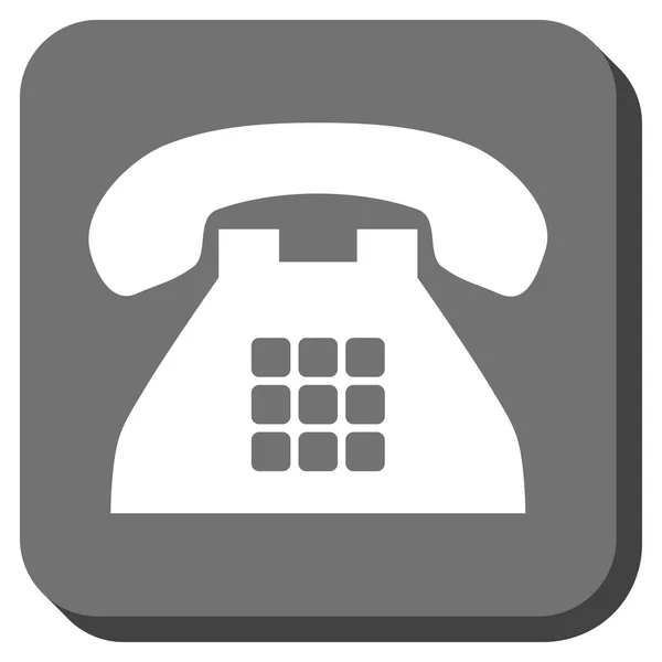 Teléfono de tono redondeado cuadrado Vector icono — Archivo Imágenes Vectoriales