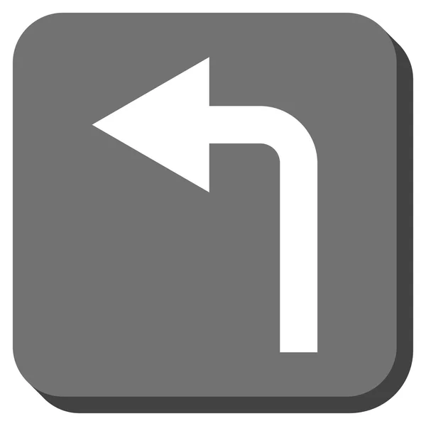 Sving venstre, avrundet kvadrat vektor Icon – stockvektor
