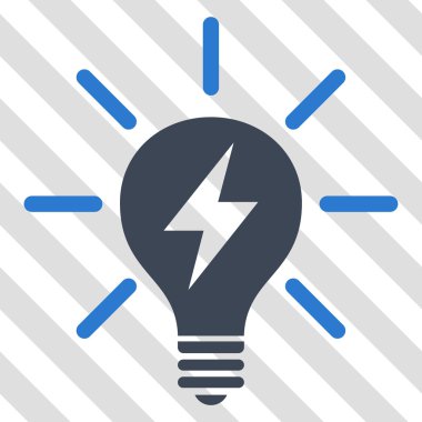 Elektrik ışık ampul vektör simgesi