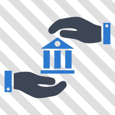 Banka hizmet vektör simgesi