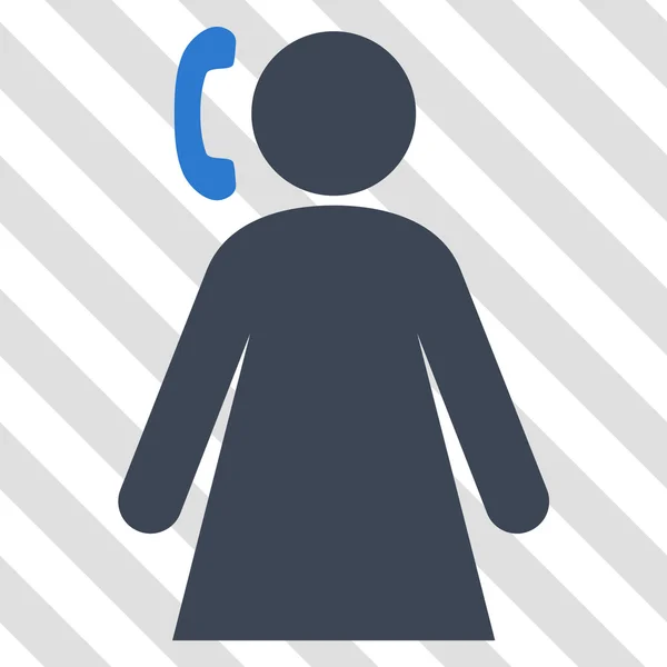 Calling Woman Vector Icon — Stock Vector