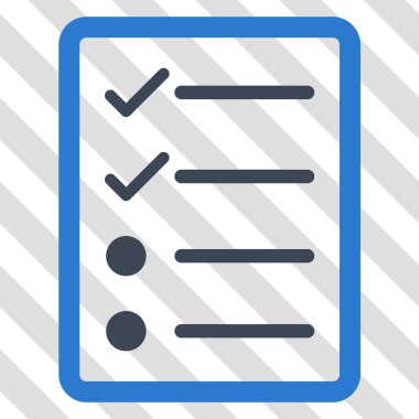 Denetim listesi sayfa vektör simgesi