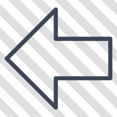 Ok sol vektör simgesi