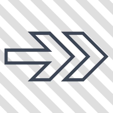 Yöne doğru vektör simgesi