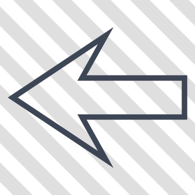 Ok sol vektör simgesi