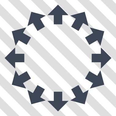 Radyal okları vektör simgesi