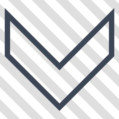 Vektör simgesi aşağı ok ucu