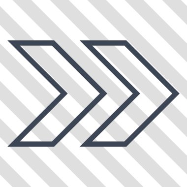 Üst karakter doğru vektör simgesi