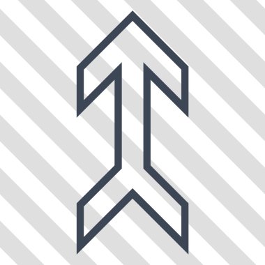 Yukarı Oklu Vektör Simgesi