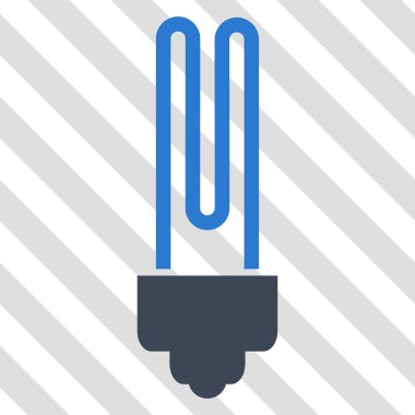 Floresan ampul vektör simgesi