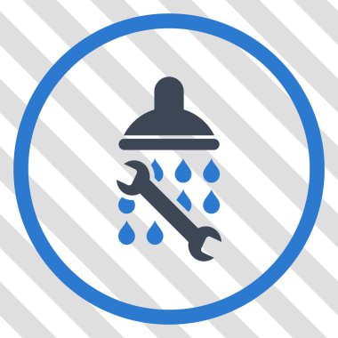 Duş sıhhi tesisat vektör simgesi