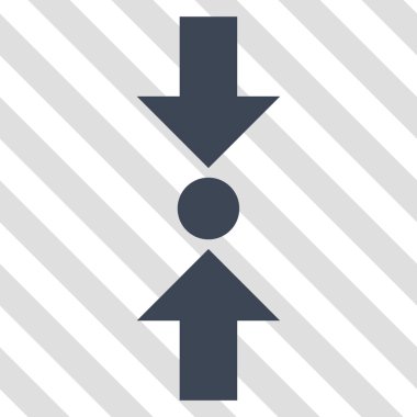 Basınç dikey vektör simgesi