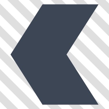 Yön sol vektör simgesi