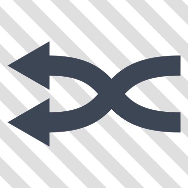 Shuffle oklar sol vektör simgesi