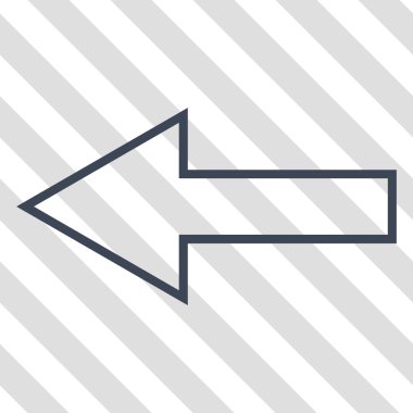 Ok sol vektör simgesi