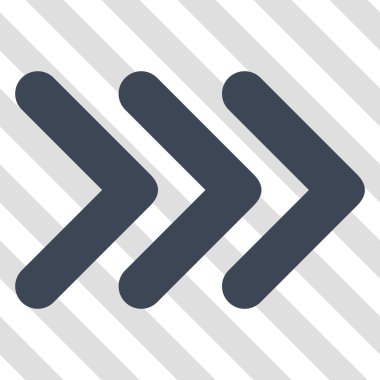 Üçlü ok ucu doğru vektör simgesi