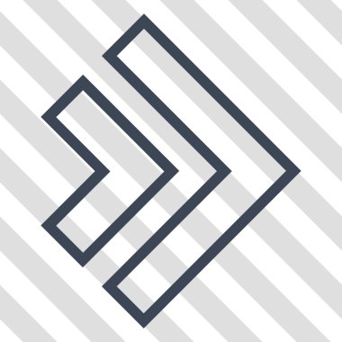 Yöne doğru vektör simgesi