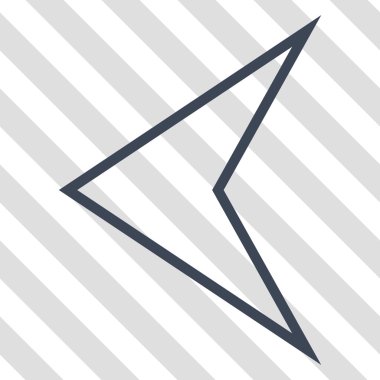 Ok ucu sol vektör simgesi