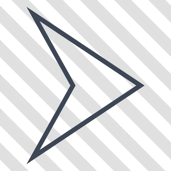 Icona vettoriale destra della punta della freccia — Vettoriale Stock
