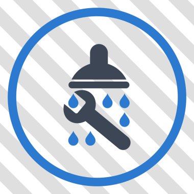 Duş sıhhi tesisat vektör simgesi