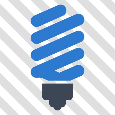 Floresan ampul vektör simgesi