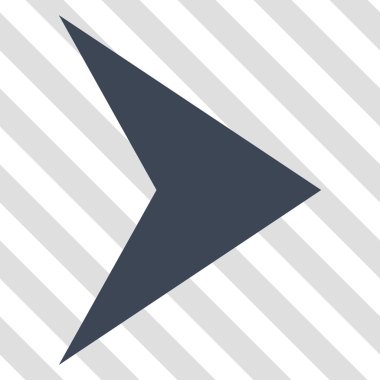 Ok ucu doğru vektör simgesi