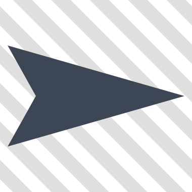 Ok ucu doğru vektör simgesi