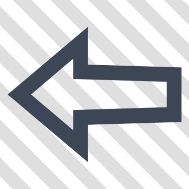 Ok sol vektör simgesi