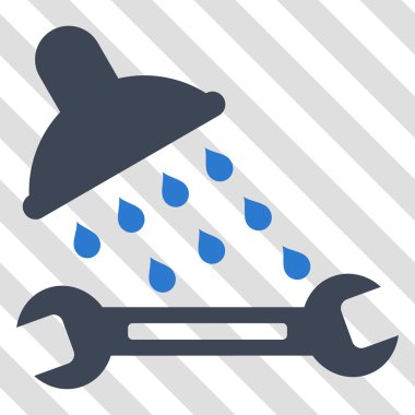 Duş sıhhi tesisat vektör simgesi