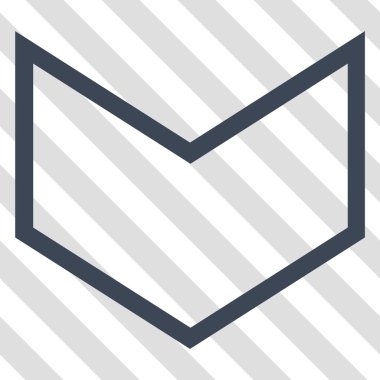 Vektör simgesi aşağı ok ucu