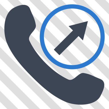 Giden arama vektör simgesi