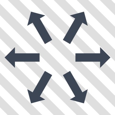 Radyal okları vektör simgesi