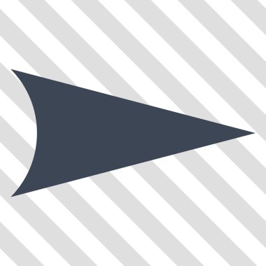 Ok ucu doğru vektör simgesi