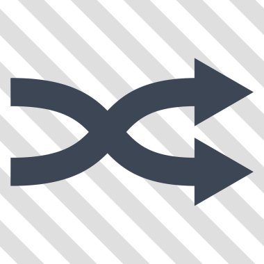 Shuffle okları doğru vektör simgesi