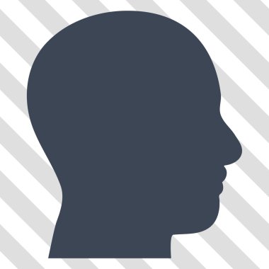 Kafa profil vektör simgesi