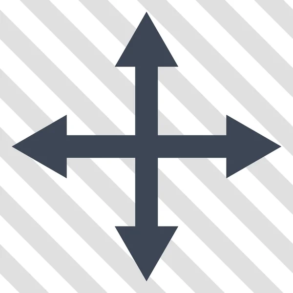 Pijlen Vector pictogram uitvouwen — Stockvector