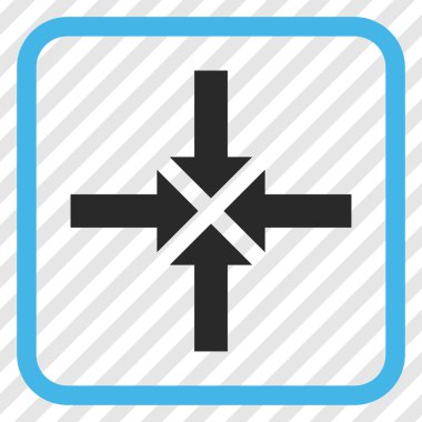 Oklar vektör simgesi bir çerçeve içinde sıkıştırmak