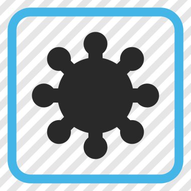 Dişli vektör simgesi bir çerçeve içinde