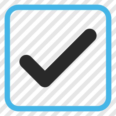 Tamam vektör simgesi bir çerçeve içinde